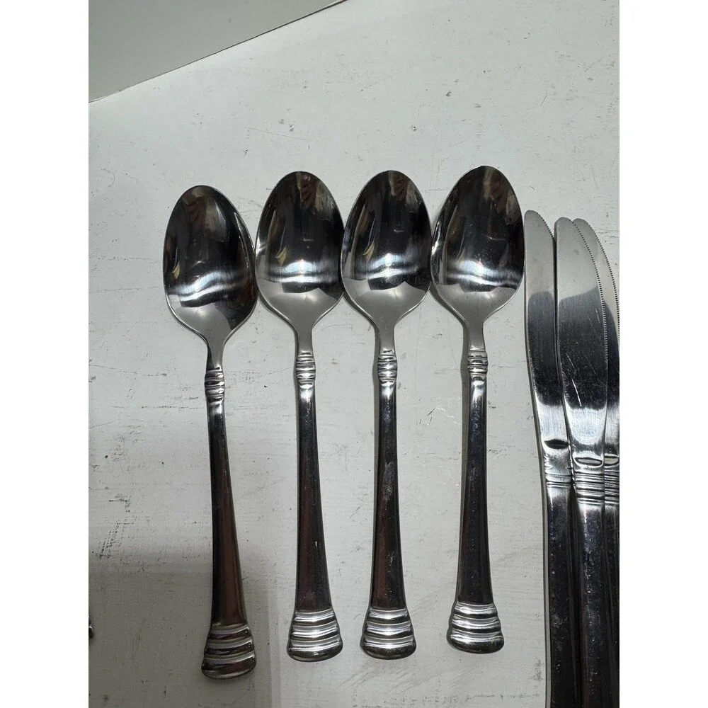 Hampton Silversmiths Stainless Flatware Lot Of 19 And 2 Cambridge